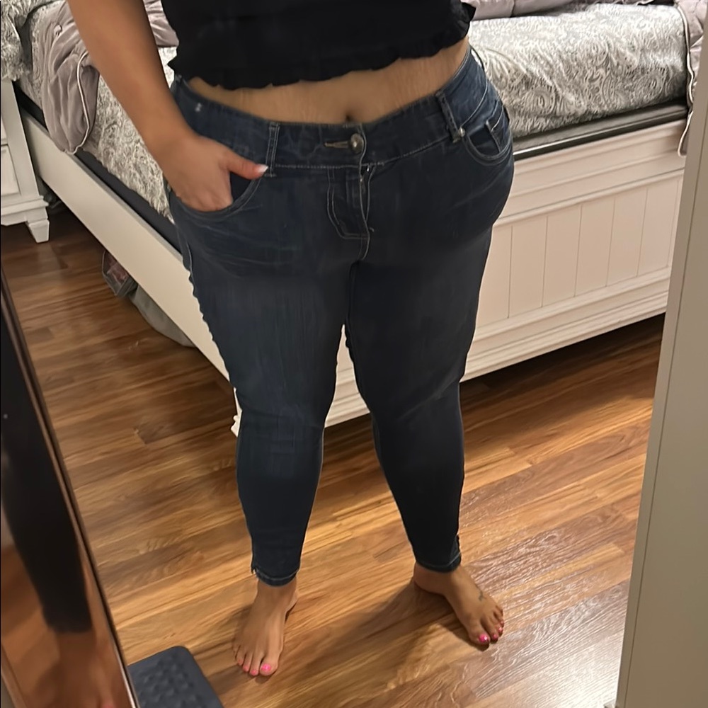 Torrid Blue Jeggings with Stretch and Slim Fit size 18